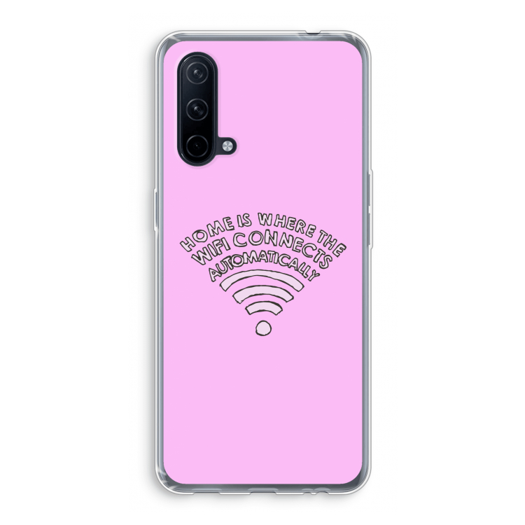 Home Is Where The Wifi Is: OnePlus Nord CE 5G Transparant Hoesje