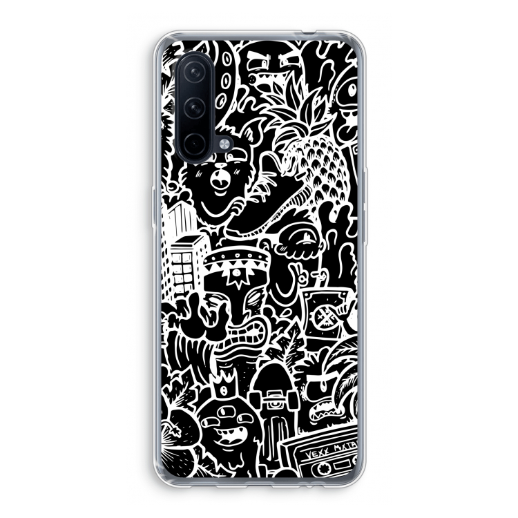 Vexx Black Mixtape: OnePlus Nord CE 5G Transparant Hoesje