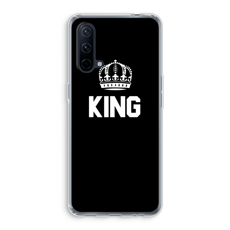 King zwart: OnePlus Nord CE 5G Transparant Hoesje