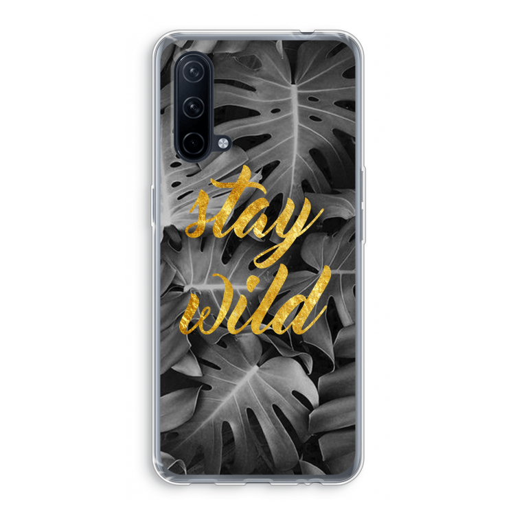 Stay wild: OnePlus Nord CE 5G Transparant Hoesje