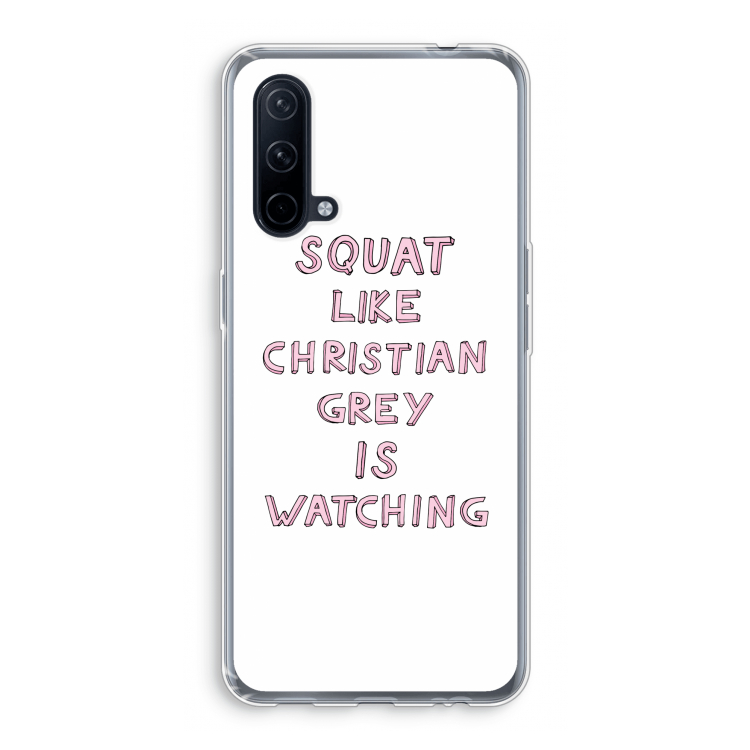 Christian Grey: OnePlus Nord CE 5G Transparant Hoesje