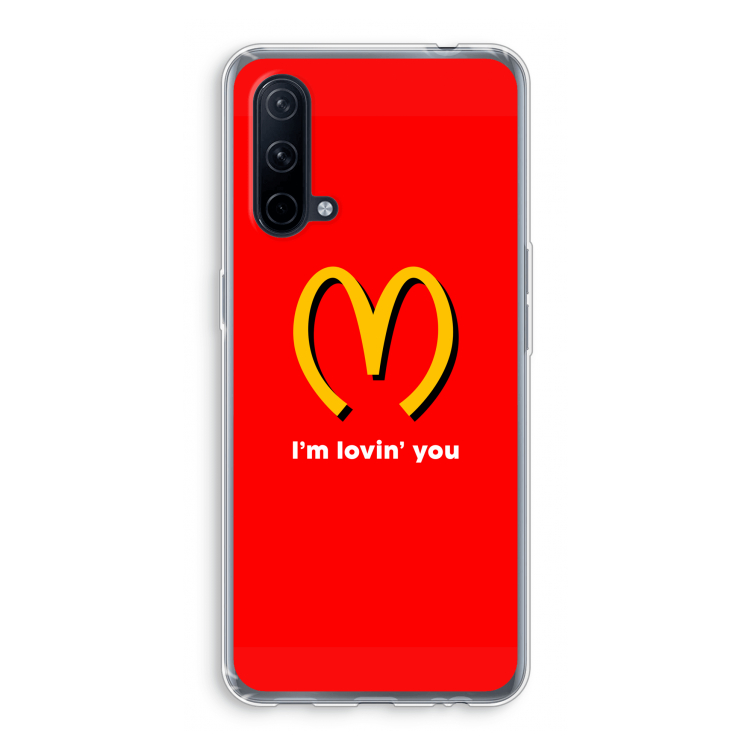 I'm lovin' you: OnePlus Nord CE 5G Transparant Hoesje
