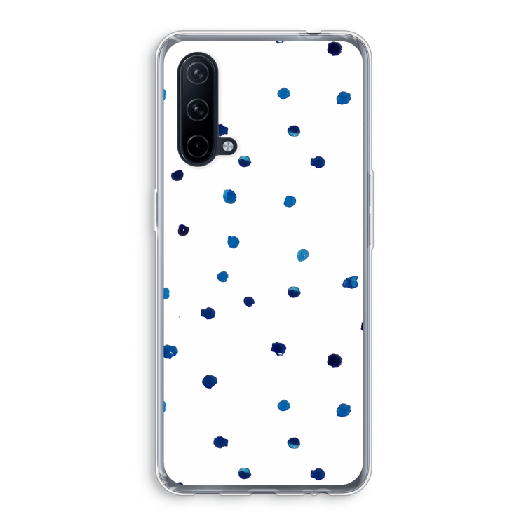 Blauwe stippen: OnePlus Nord CE 5G Transparant Hoesje