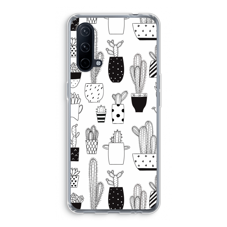 Cactusmotief: OnePlus Nord CE 5G Transparant Hoesje
