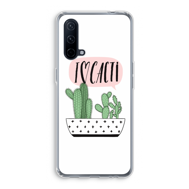 I love cacti: OnePlus Nord CE 5G Transparant Hoesje