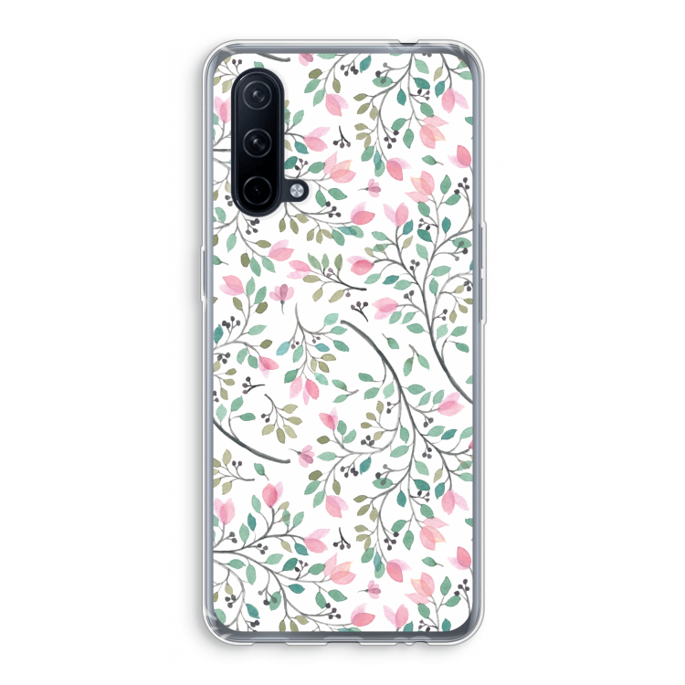 Sierlijke bloemen: OnePlus Nord CE 5G Transparant Hoesje