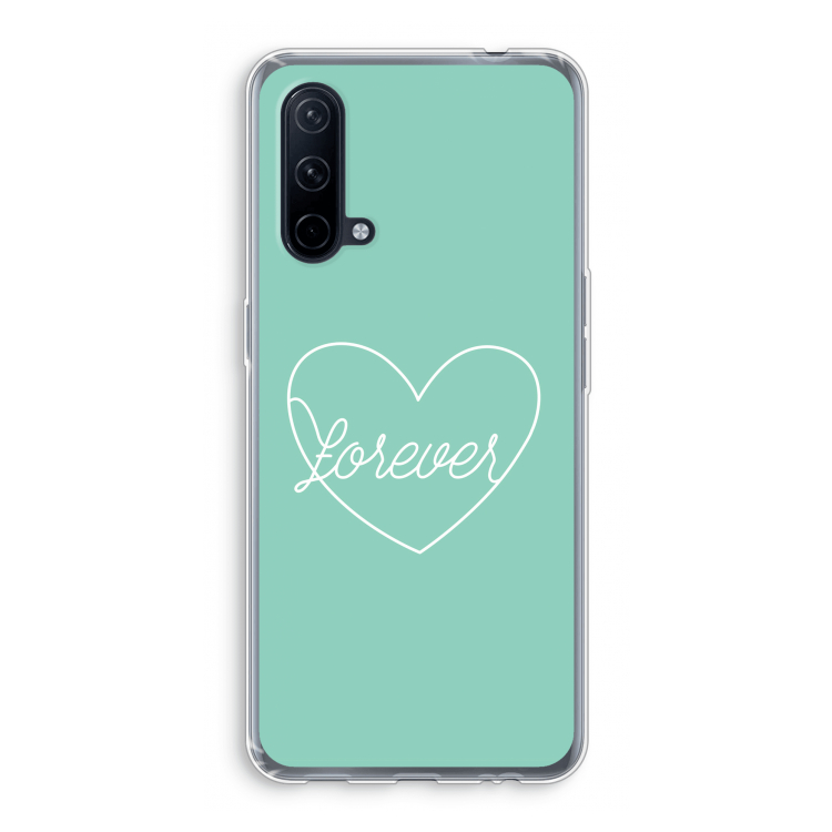 Forever heart pastel: OnePlus Nord CE 5G Transparant Hoesje