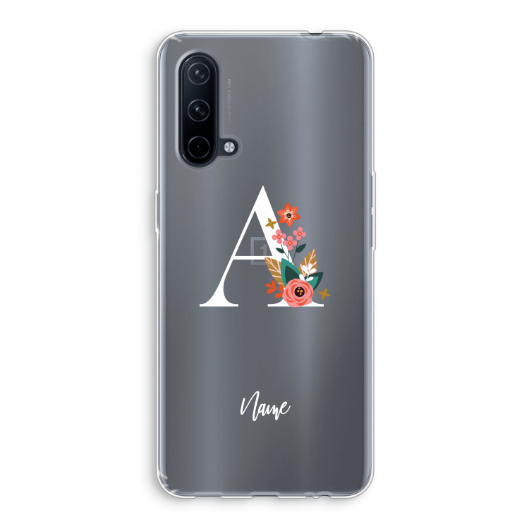 Pink Bouquet: OnePlus Nord CE 5G Transparant Hoesje