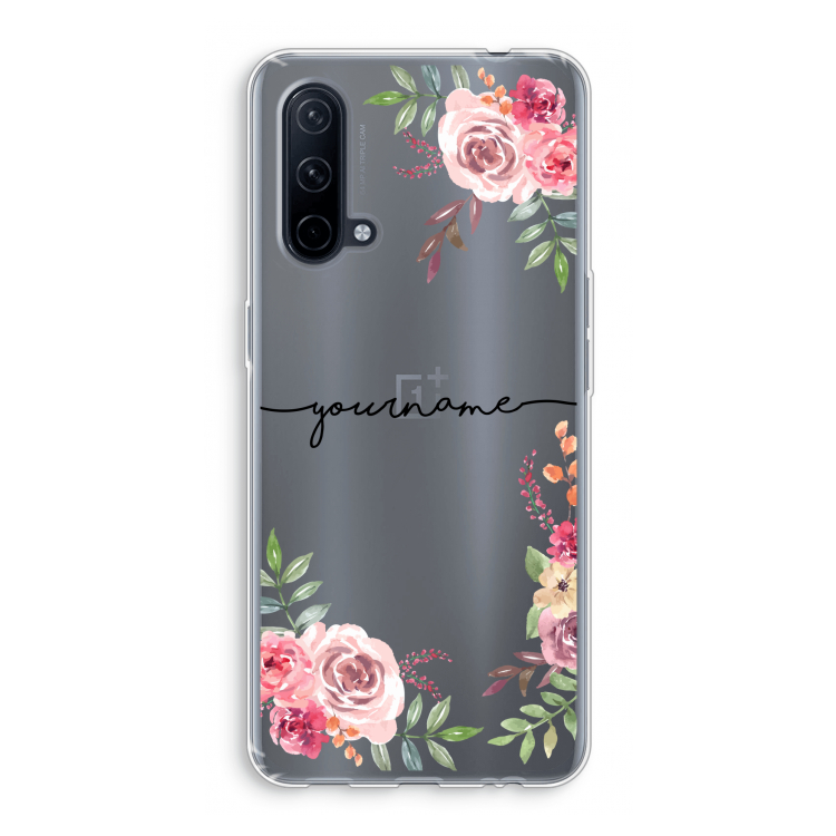 Rozen: OnePlus Nord CE 5G Transparant Hoesje
