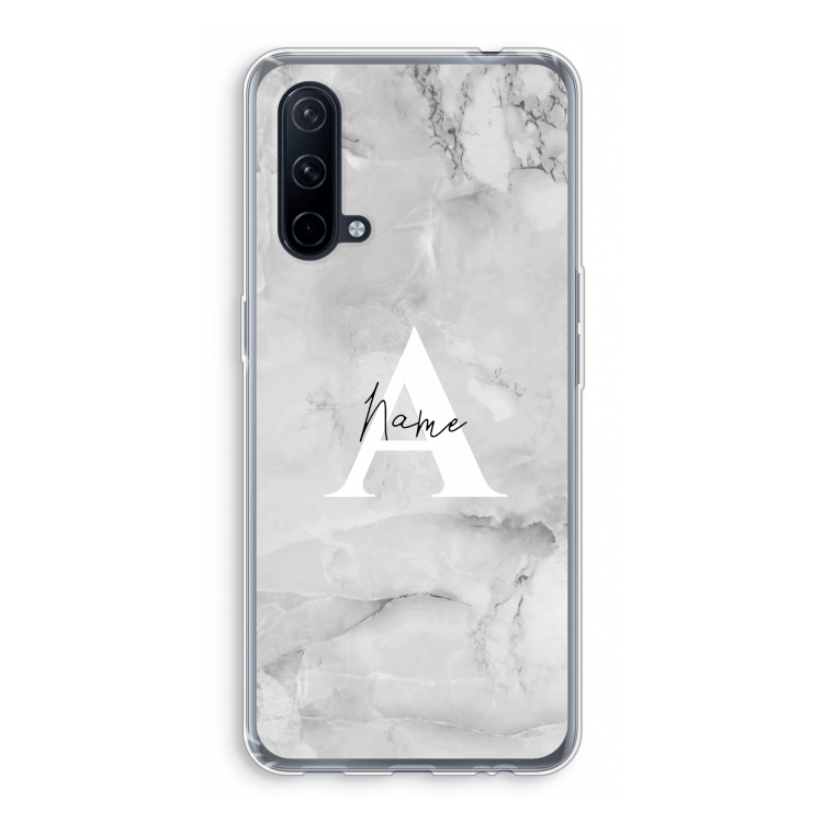Ivory Marble: OnePlus Nord CE 5G Transparant Hoesje