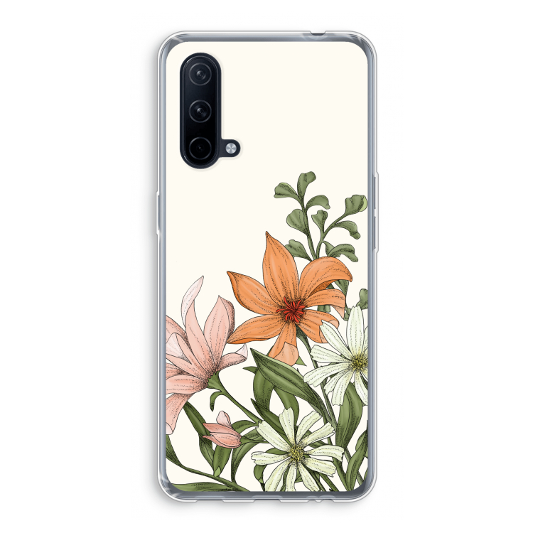 Floral bouquet: OnePlus Nord CE 5G Transparant Hoesje