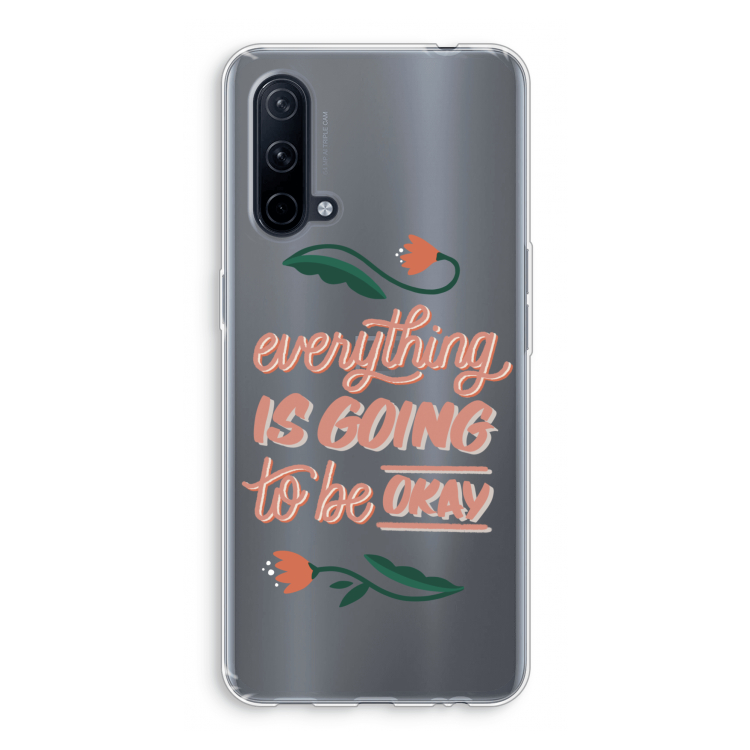 Optimistic flower girl: OnePlus Nord CE 5G Transparant Hoesje