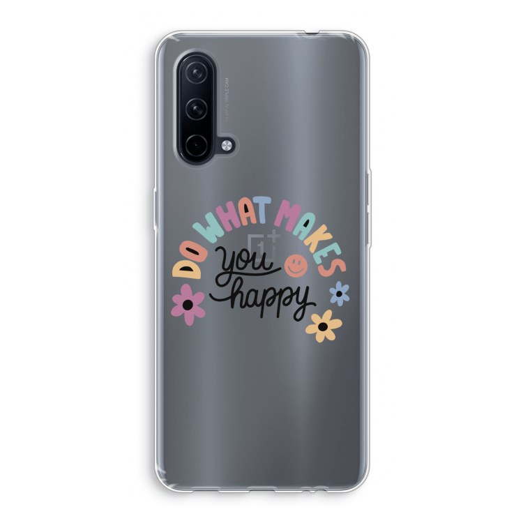 Happy days: OnePlus Nord CE 5G Transparant Hoesje