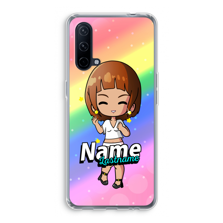 Chibi Maker vrouw: OnePlus Nord CE 5G Transparant Hoesje