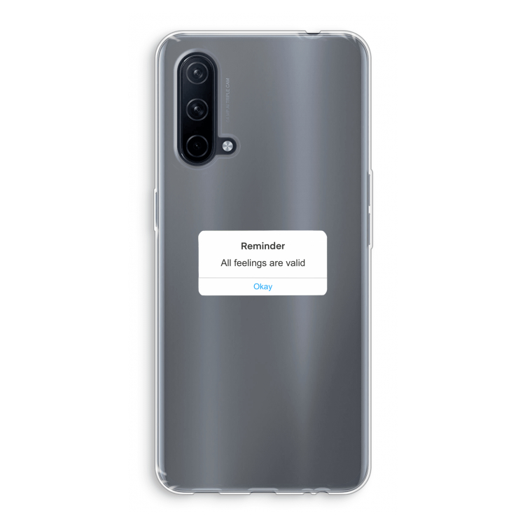 Reminder: OnePlus Nord CE 5G Transparant Hoesje