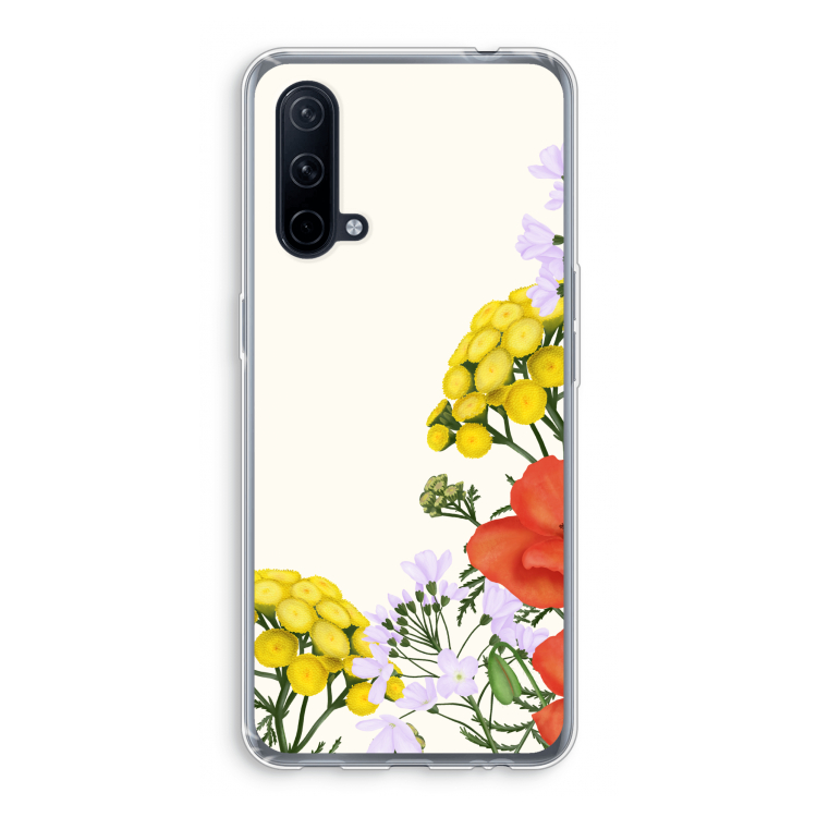 Wilde bloemen: OnePlus Nord CE 5G Transparant Hoesje