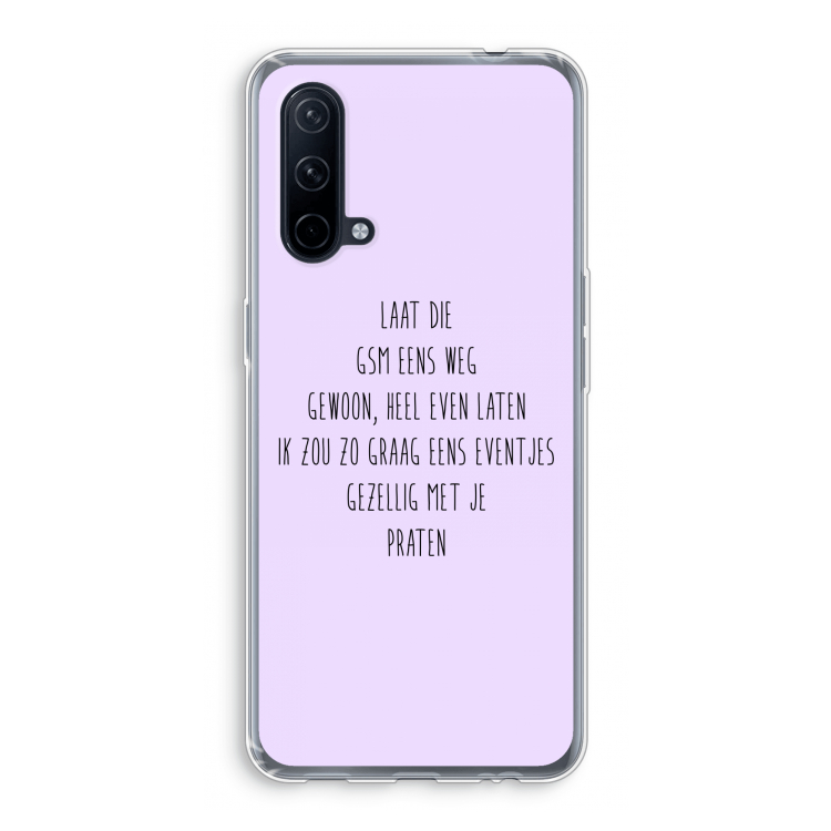 GSM: OnePlus Nord CE 5G Transparant Hoesje