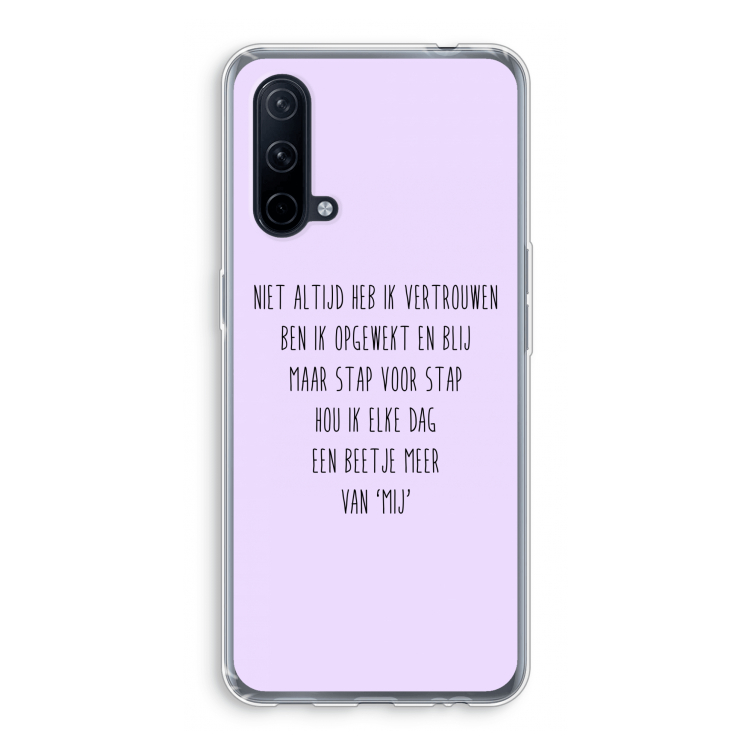 Zelfvertrouwen: OnePlus Nord CE 5G Transparant Hoesje