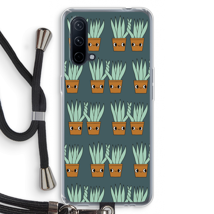 Sansevieria: OnePlus Nord CE 5G Transparant Hoesje met koord