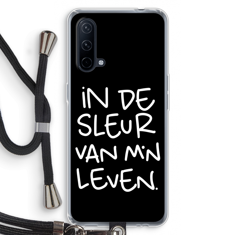 De Sleur: OnePlus Nord CE 5G Transparant Hoesje met koord