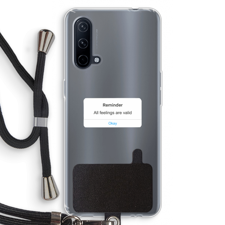 Reminder: OnePlus Nord CE 5G Transparant Hoesje met koord
