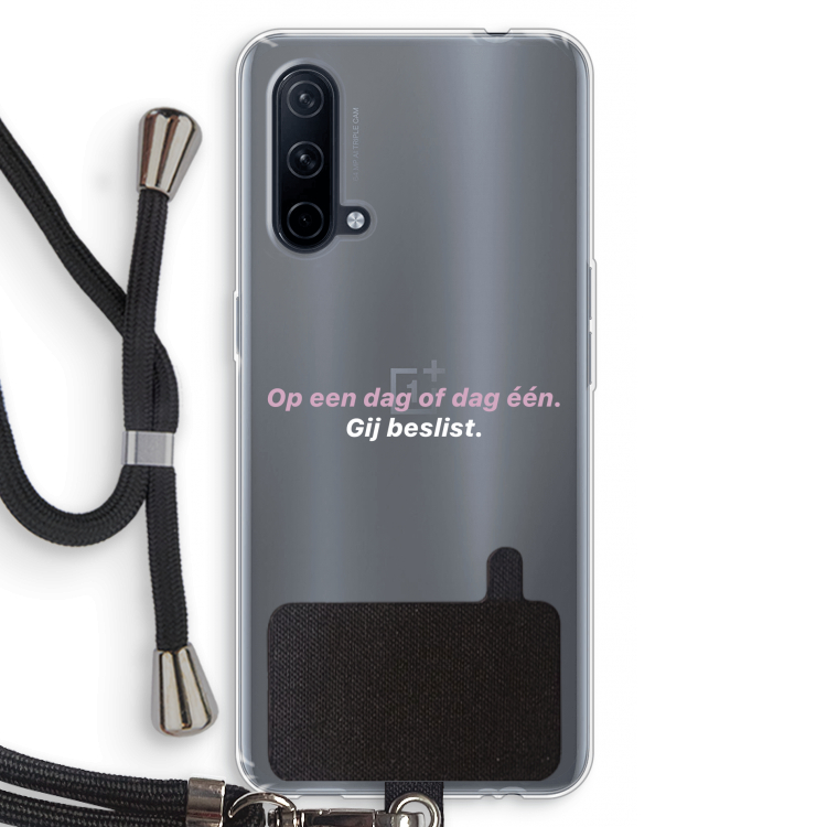 gij beslist: OnePlus Nord CE 5G Transparant Hoesje met koord