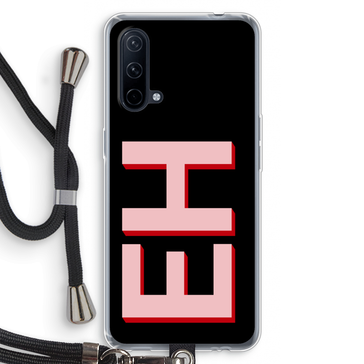 Monogram: OnePlus Nord CE 5G Transparant Hoesje met koord