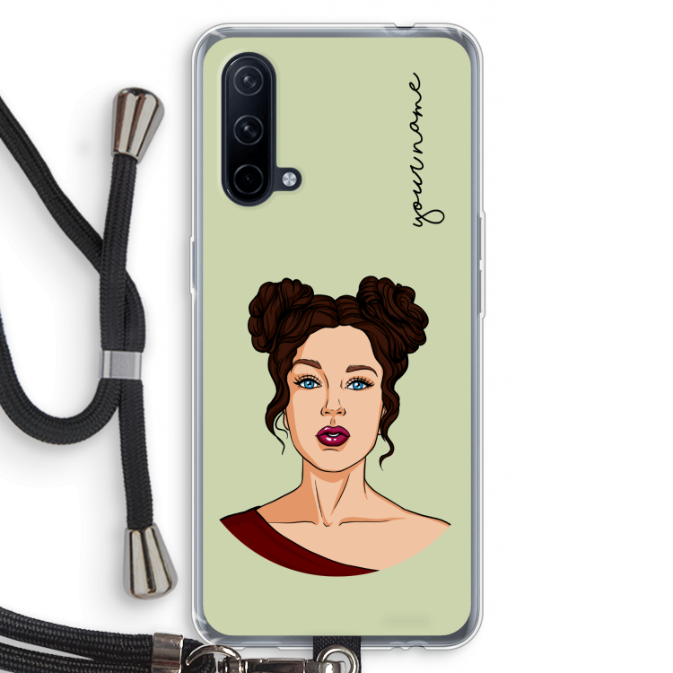 Pop-Art Creator: OnePlus Nord CE 5G Transparant Hoesje met koord