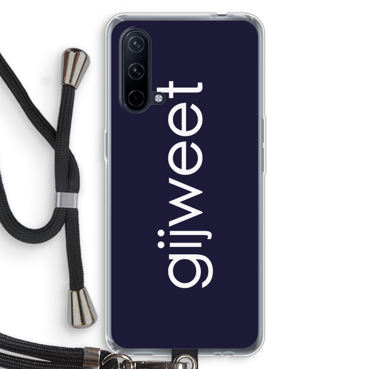 Gijweet: OnePlus Nord CE 5G Transparant Hoesje met koord