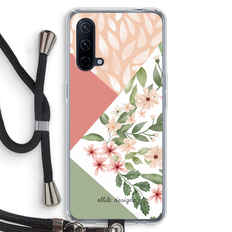 Sweet heaven geometrics: OnePlus Nord CE 5G Transparant Hoesje met koord