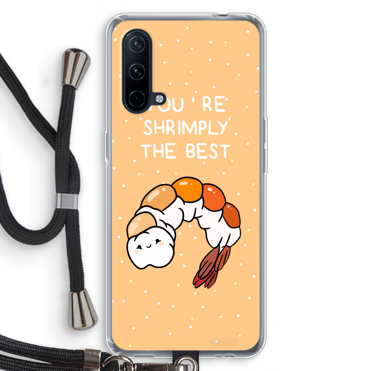 You're Shrimply The Best: OnePlus Nord CE 5G Transparant Hoesje met koord