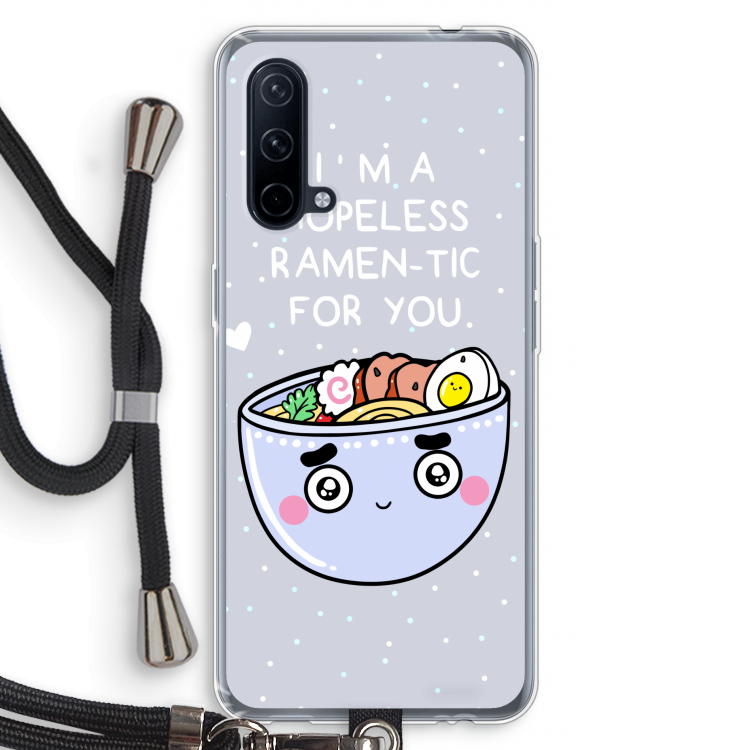 I'm A Hopeless Ramen-Tic For You: OnePlus Nord CE 5G Transparant Hoesje met koord