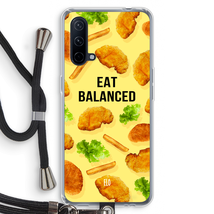 Eat Balanced: OnePlus Nord CE 5G Transparant Hoesje met koord
