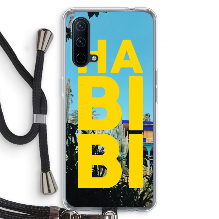 Habibi Majorelle : OnePlus Nord CE 5G Transparant Hoesje met koord