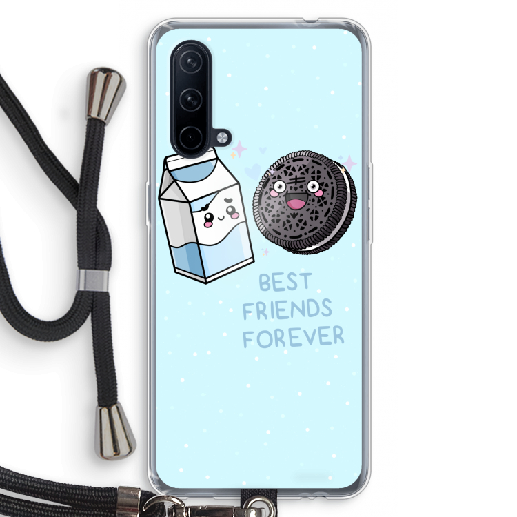 Best Friend Forever: OnePlus Nord CE 5G Transparant Hoesje met koord