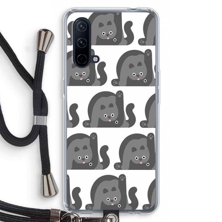 Cats: OnePlus Nord CE 5G Transparant Hoesje met koord