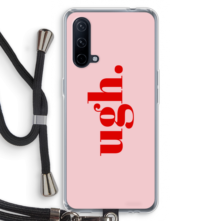 Ugh: OnePlus Nord CE 5G Transparant Hoesje met koord