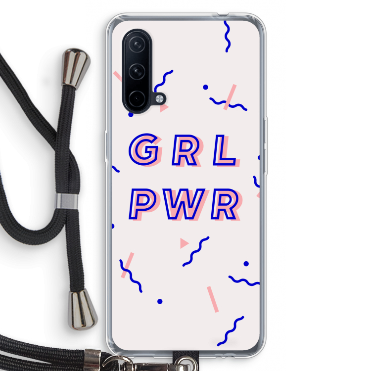 GRL PWR: OnePlus Nord CE 5G Transparant Hoesje met koord