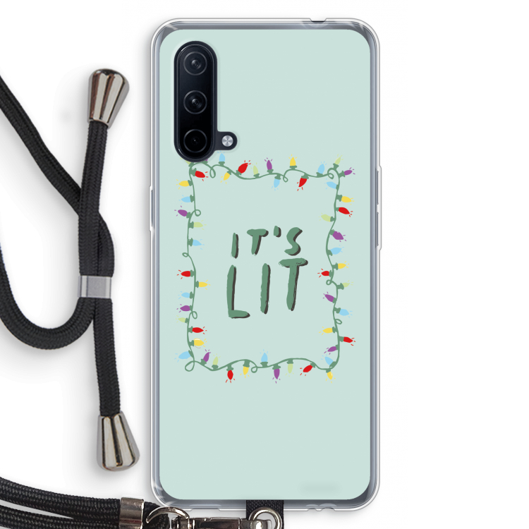 It's Lit: OnePlus Nord CE 5G Transparant Hoesje met koord