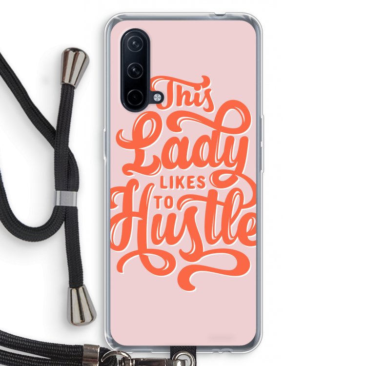 Hustle Lady: OnePlus Nord CE 5G Transparant Hoesje met koord