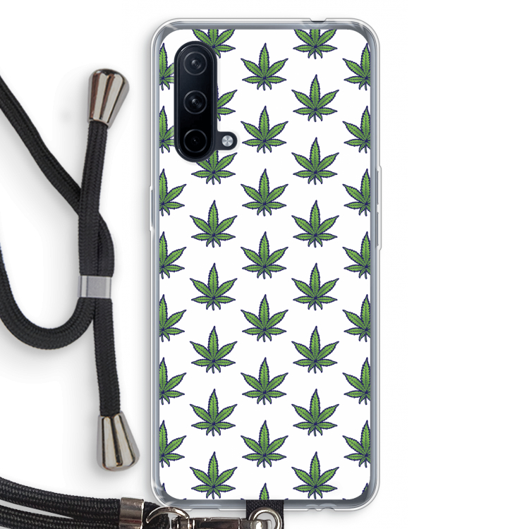 Weed: OnePlus Nord CE 5G Transparant Hoesje met koord