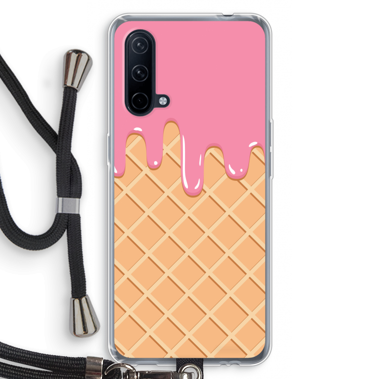 Ice cream: OnePlus Nord CE 5G Transparant Hoesje met koord