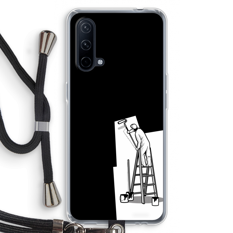 Musketon Painter: OnePlus Nord CE 5G Transparant Hoesje met koord
