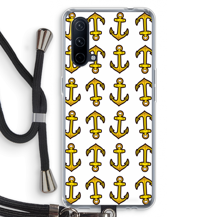 Musketon Anchor: OnePlus Nord CE 5G Transparant Hoesje met koord