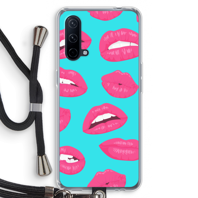 Bite my lip: OnePlus Nord CE 5G Transparant Hoesje met koord