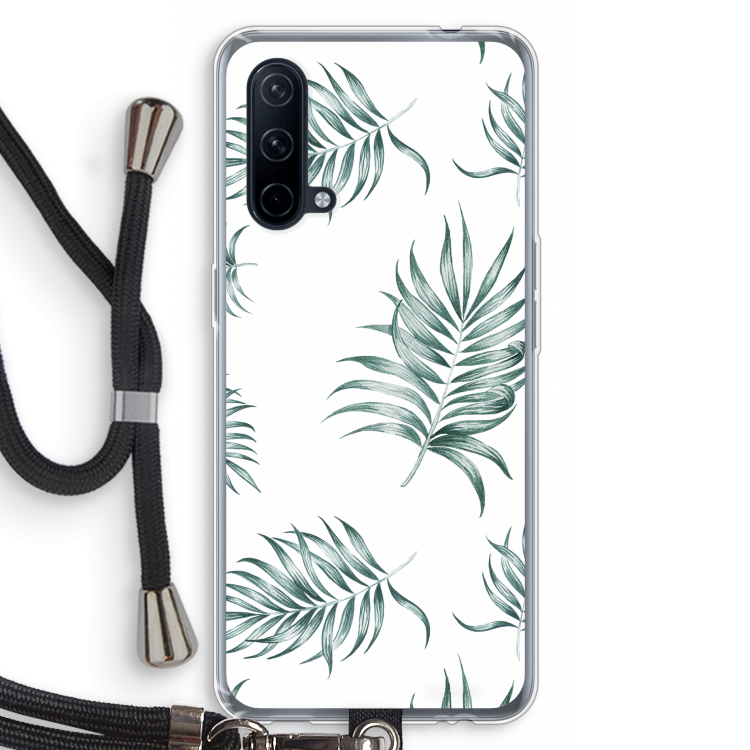 Simple leaves: OnePlus Nord CE 5G Transparant Hoesje met koord