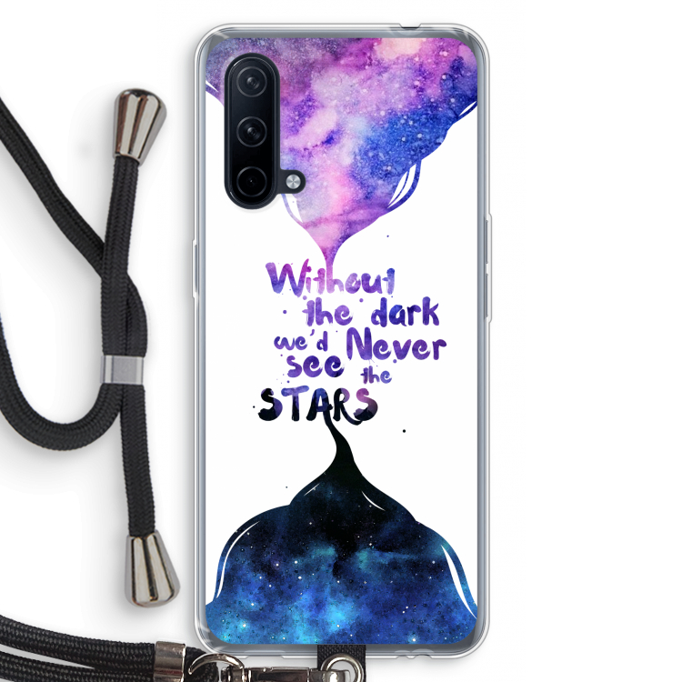 Stars quote: OnePlus Nord CE 5G Transparant Hoesje met koord