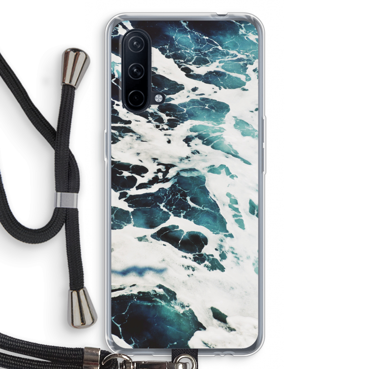 Golven: OnePlus Nord CE 5G Transparant Hoesje met koord