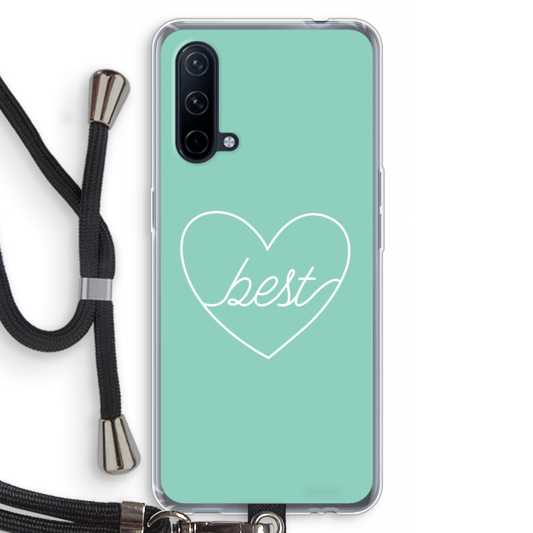 Best heart pastel: OnePlus Nord CE 5G Transparant Hoesje met koord
