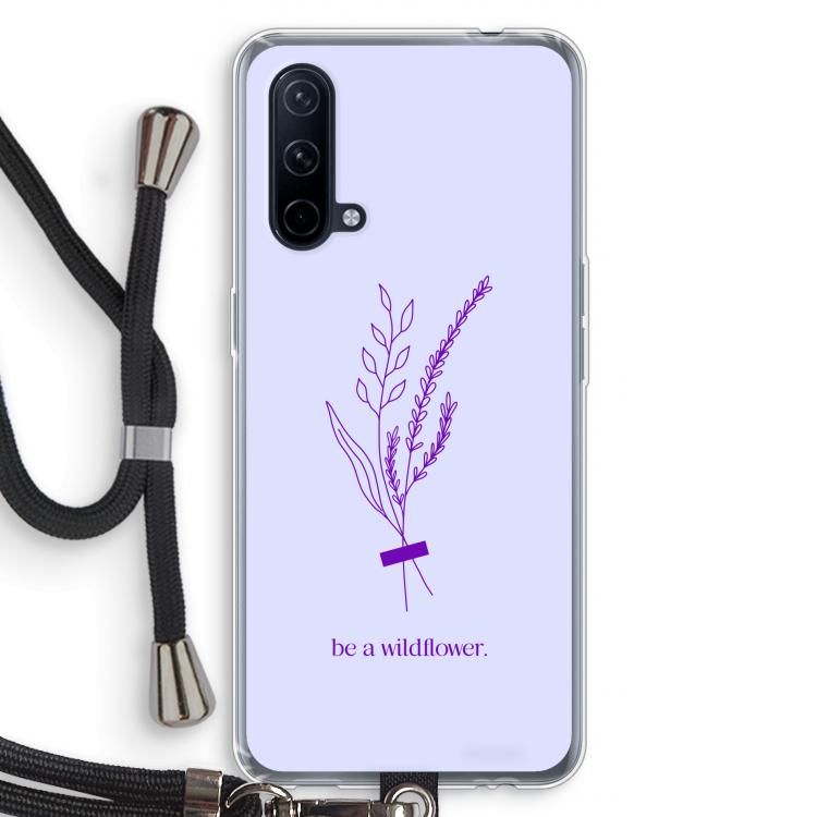 Be a wildflower: OnePlus Nord CE 5G Transparant Hoesje met koord